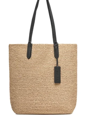 Top Sales Design Fashion Matte Raffia Summer Women Straw Woven Tote Bag Beach Bag