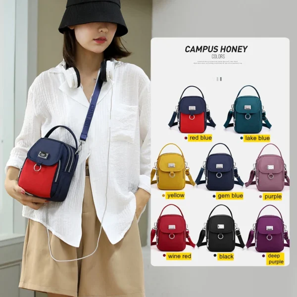 150 pcs Small Shoulder Bag Women CrossBorder Supply Of Composite Fabric LeisureLadies Backpack Embroidered Han Pocket