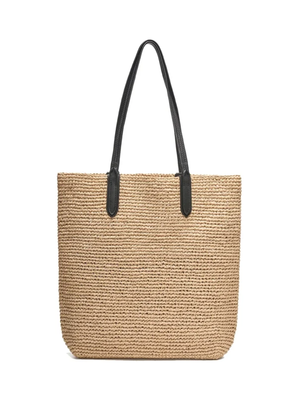 Top Sales Design Fashion Matte Raffia Summer Women Straw Woven Tote Bag Beach Bag